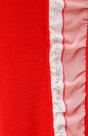 Женские шерстяные брюки STELLA MCCARTNEY красного цвета, арт. 581719/S2235 | Фото 5 (Материал внешний: Шерсть; Длина (брюки, джинсы): Стандартные; Женское Кросс-КТ: Брюки-одежда; Силуэт Ж (брюки и джинсы): Прямые; Региональные ограничения белый список (Axapta Mercury): RU; Стили: Спорт-шик)