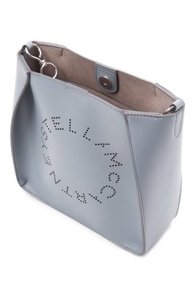 Женская сумка stella logo mini STELLA MCCARTNEY голубого цвета по цене 58800 руб., арт. 700073/W8542 | Фото 4 Женская сумка stella logo mini STELLA MCCARTNEY голубого цвета, арт. 700073/W8542 | Фото 4