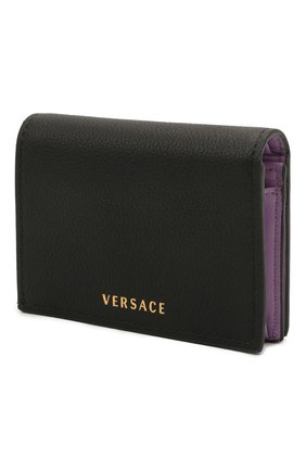 Женские кожаный кошелек la medusa VERSACE черного цвета по цене 41200 руб., арт. DPDI058/DVIT4T | Фото 2 Женские кожаный кошелек la medusa VERSACE черного цвета, арт. DPDI058/DVIT4T | Фото 2