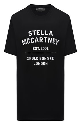 Женская хлопковая футболка STELLA MCCARTNEY черного цвета по цене 24450 руб., арт. 601849/SMP86 | Фото 1 Женская хлопковая футболка STELLA MCCARTNEY черного цвета, арт. 601849/SMP86 | Фото 1