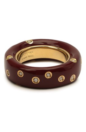Женское кольцо BOTTEGA VENETA бордового цвета по цене 62500 руб., арт. 649527/VB0B7 | Фото 1 Женское кольцо BOTTEGA VENETA бордового цвета, арт. 649527/VB0B7 | Фото 1