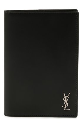Мужской кожаная обложка для паспорта SAINT LAURENT черного цвета по цене 28550 руб., арт. 607659/1JB0E | Фото 1 Мужской кожаная обложка для паспорта SAINT LAURENT черного цвета, арт. 607659/1JB0E | Фото 1