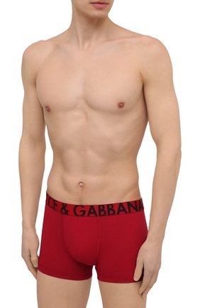 Мужские хлопковые боксеры DOLCE & GABBANA красного цвета по цене 5700 руб., арт. M4B79J/FUGHH | Фото 2 Мужские хлопковые боксеры DOLCE & GABBANA красного цвета, арт. M4B79J/FUGHH | Фото 2