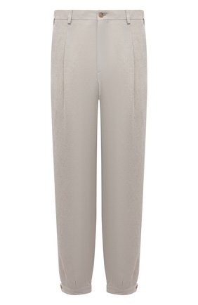 Мужские брюки изо льна и вискозы GIORGIO ARMANI светло-бежевого цвета по цене 108000 руб., арт. 0WGPP0D6/T02H1 | Фото 1 Мужские брюки изо льна и вискозы GIORGIO ARMANI светло-бежевого цвета, арт. 0WGPP0D6/T02H1 | Фото 1 (Длина (брюки, джинсы): Стандартные; Материал подклада: Купро; Материал внешний: Вискоза, Лен; Стили: Кэжуэл; Случай: Повседневный)