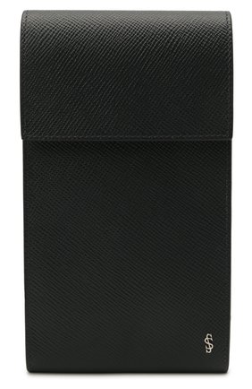 Кожаный чехол для iphone SERAPIAN темно-синего цвета, арт. SREVLMSL716310A | Фото 1 (Материал: Натуральная кожа)