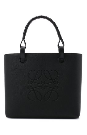 Женский сумка-тоут anagram small LOEWE черного цвета по цене 148000 руб., арт. A717S72X03 | Фото 1 Женский сумка-тоут anagram small LOEWE черного цвета, арт. A717S72X03 | Фото 1 (Материал: Натуральная кожа; Размер: small, medium; Сумки-технические: Сумки-шопперы; Ошибки технического описания: Нет ширины)