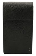 Кожаный чехол для iphone SERAPIAN черного цвета, арт. SREVLMSL716310A | Фото 1 (Женское Кросс-КТ: Кожа iPhone; Материал: Натуральная кожа)