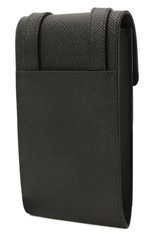Кожаный чехол для iphone SERAPIAN черного цвета, арт. SREVLMSL716310A | Фото 2 (Женское Кросс-КТ: Кожа iPhone; Материал: Натуральная кожа)