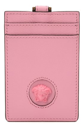 Женский кожаный футляр для кредитных карт la medusa VERSACE розового цвета по цене 30700 руб., арт. DP3I100/DVIT5T | Фото 1 Женский кожаный футляр для кредитных карт la medusa VERSACE розового цвета, арт. DP3I100/DVIT5T | Фото 1