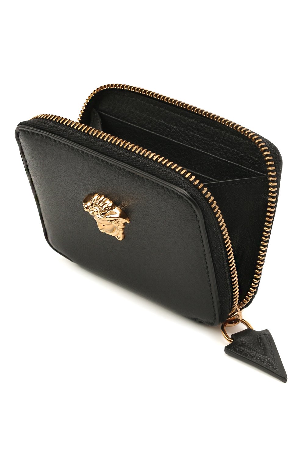 Женские кожаное портмоне la medusa VERSACE черного цвета по цене 39950 руб., арт. DP38554/DVT8ME | Фото 3 Женские кожаное портмоне la medusa VERSACE черного цвета, арт. DP38554/DVT8ME | Фото 3