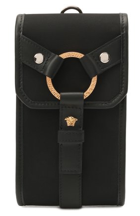 Текстильный чехол для iphone VERSACE черного цвета по цене 46350 руб., арт. DP88431/DNY24 | Фото 1 Текстильный чехол для iphone VERSACE черного цвета, арт. DP88431/DNY24 | Фото 1