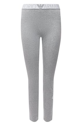 Женские хлопковые леггинсы EMPORIO ARMANI серого цвета по цене 6705 руб., арт. 164162/1P227 | Фото 1 Женские хлопковые леггинсы EMPORIO ARMANI серого цвета, арт. 164162/1P227 | Фото 1