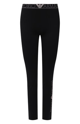 Женские хлопковые леггинсы EMPORIO ARMANI черного цвета по цене 6705 руб., арт. 164162/1P227 | Фото 1 Женские хлопковые леггинсы EMPORIO ARMANI черного цвета, арт. 164162/1P227 | Фото 1