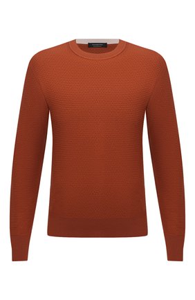 Мужской шерстяной джемпер ERMENEGILDO ZEGNA коричневого цвета по цене 89650 руб., арт. UWM29/110 | Фото 1 Мужской шерстяной джемпер ERMENEGILDO ZEGNA коричневого цвета, арт. UWM29/110 | Фото 1 (Материал внешний: Шерсть; Рукава: Длинные; Длина (для топов): Стандартные; Принт: Без принта; Мужское Кросс-КТ: Джемперы; Стили: Кэжуэл; Вырез: Круглый)