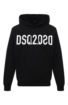 Мужской хлопковое худи DSQUARED2 черного цвета по цене 29950 руб., арт. S74GU0495/S23851 | Фото 1 Мужской хлопковое худи DSQUARED2 черного цвета, арт. S74GU0495/S23851 | Фото 1 (Длина (для топов): Стандартные; Материал внешний: Хлопок; Рукава: Длинные; Мужское Кросс-КТ: Худи-одежда; Принт: С принтом; Стили: Гранж)