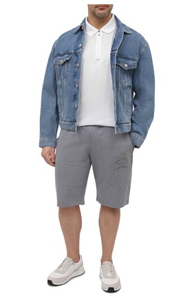 Мужское хлопковое поло PAUL&SHARK белого цвета по цене 23350 руб., арт. 21411238/C00/3XL-6XL | Фото 2 Мужское хлопковое поло PAUL&SHARK белого цвета, арт. 21411238/C00/3XL-6XL | Фото 2 (Рукава: Короткие; Длина (для топов): Удлиненные; Материал внешний: Хлопок; Стили: Кэжуэл; Застежка: Молния)