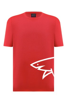 Мужская хлопковая футболка PAUL&SHARK красного цвета по цене 17300 руб., арт. 21411070/C00/3XL-6XL | Фото 1 Мужская хлопковая футболка PAUL&SHARK красного цвета, арт. 21411070/C00/3XL-6XL | Фото 1