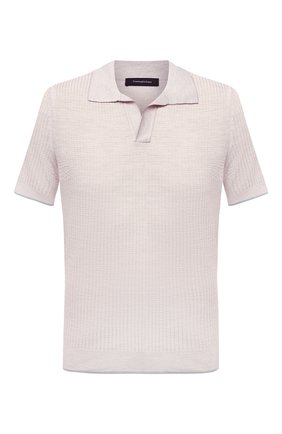 Мужское поло из шелка и льна ERMENEGILDO ZEGNA светло-бежевого цвета по цене 94300 руб., арт. UWF96/C32 | Фото 1 Мужское поло из шелка и льна ERMENEGILDO ZEGNA светло-бежевого цвета, арт. UWF96/C32 | Фото 1 (Материал внешний: Шелк; Рукава: Короткие; Длина (для топов): Стандартные; Застежка: Открытый ворот; Стили: Кэжуэл; Кросс-КТ: Трикотаж)