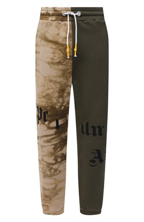 Мужские хлопковые джоггеры PALM ANGELS хаки цвета по цене 72200 руб., арт. PMCH011R21FLE0025684 | Фото 1 Мужские хлопковые джоггеры PALM ANGELS хаки цвета, арт. PMCH011R21FLE0025684 | Фото 1
