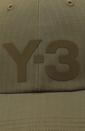 Мужской бейсболка из вискозы и хлопка Y-3 хаки цвета по цене 7365 руб., арт. GT6382/W | Фото 3 Мужской бейсболка из вискозы и хлопка Y-3 хаки цвета, арт. GT6382/W | Фото 3