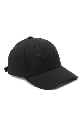 Мужской хлопковая бейсболка Y-3 черного цвета по цене 7365 руб., арт. GK0626/W | Фото 1 Мужской хлопковая бейсболка Y-3 черного цвета, арт. GK0626/W | Фото 1