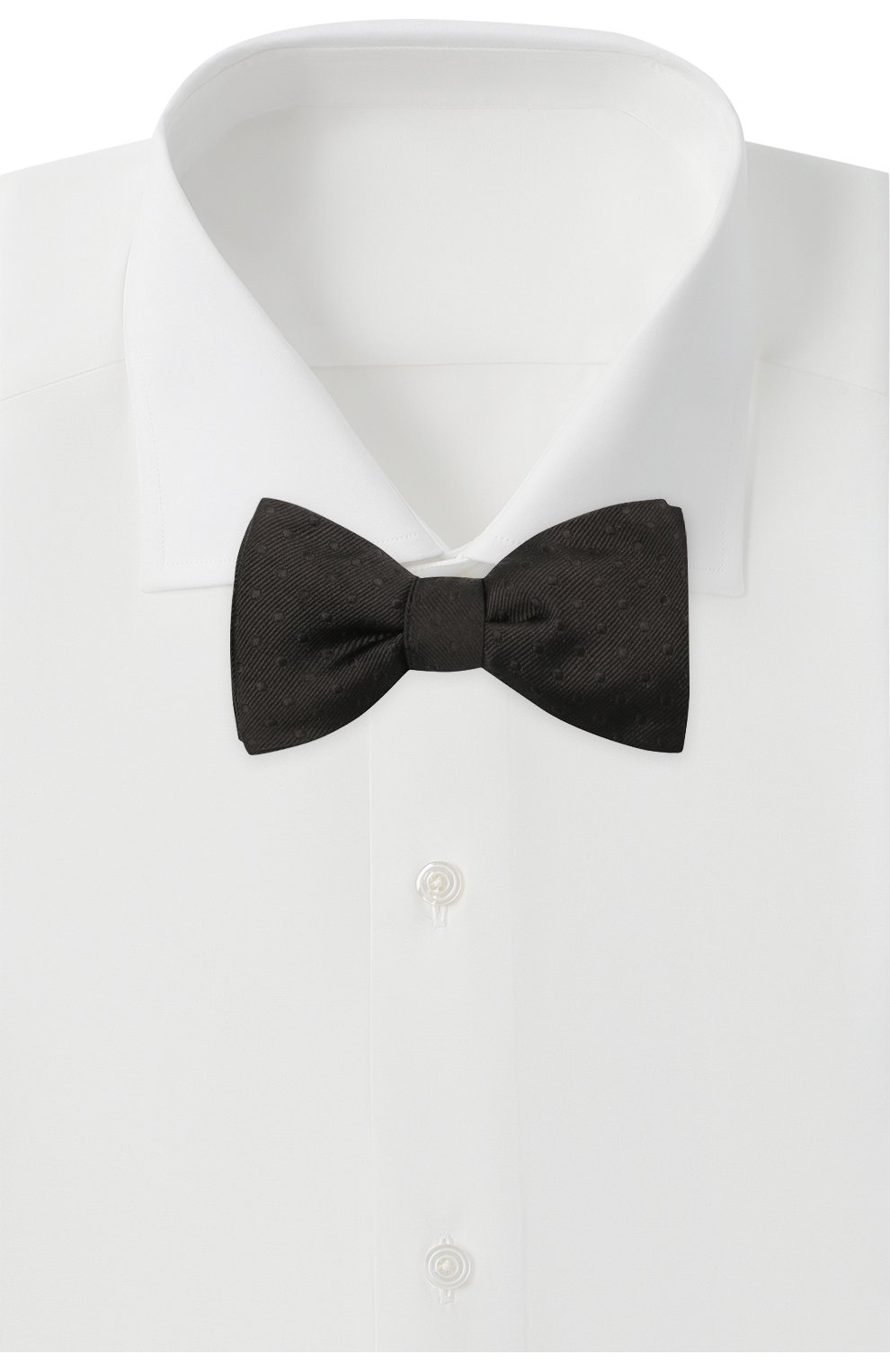Мужской шелковый галстук-бабочка LANVIN черного цвета, арт. 2050/B0W TIE | Фото 2 (Материал: Текстиль, Шелк)