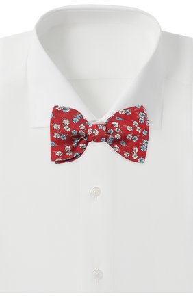 Мужской шелковый галстук-бабочка LANVIN красного цвета по цене 9950 руб., арт. 2077/B0W TIE | Фото 2 Мужской шелковый галстук-бабочка LANVIN красного цвета, арт. 2077/B0W TIE | Фото 2