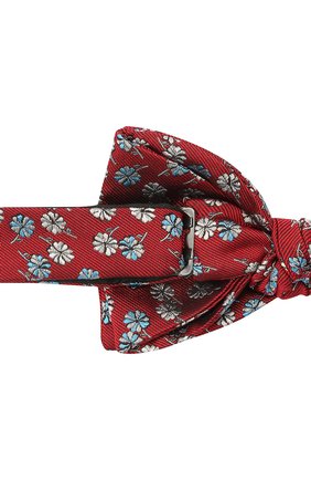 Мужской шелковый галстук-бабочка LANVIN красного цвета по цене 9950 руб., арт. 2077/B0W TIE | Фото 3 Мужской шелковый галстук-бабочка LANVIN красного цвета, арт. 2077/B0W TIE | Фото 3