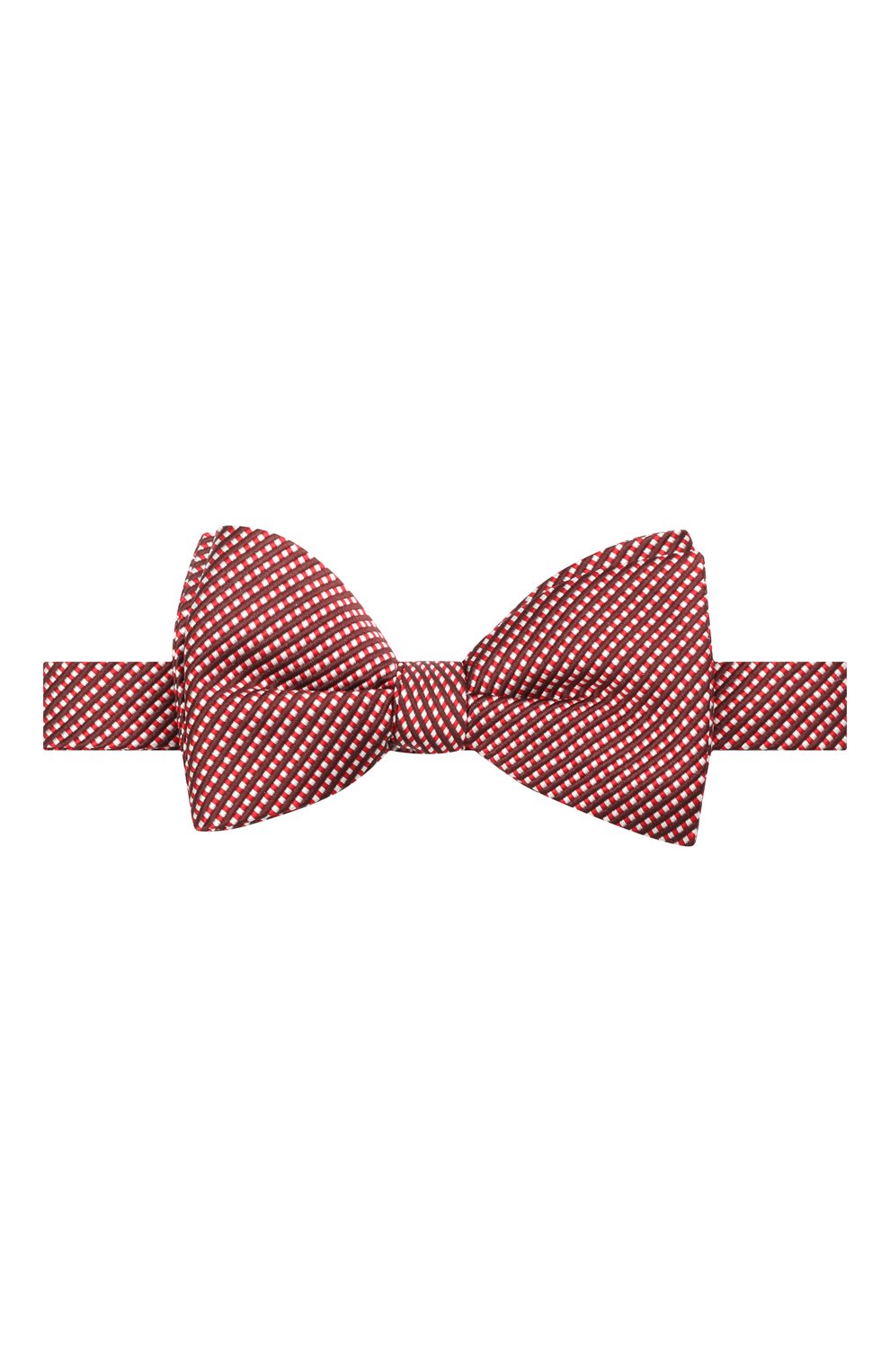 Мужской галстук-бабочка из шелка и хлопка LANVIN красного цвета, арт. 2133/B0W TIE | Фото 1