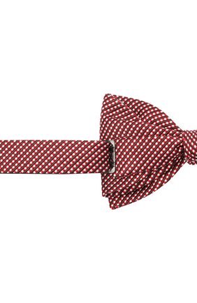 Мужской галстук-бабочка из шелка и хлопка LANVIN красного цвета по цене 9950 руб., арт. 2133/B0W TIE | Фото 3 Мужской галстук-бабочка из шелка и хлопка LANVIN красного цвета, арт. 2133/B0W TIE | Фото 3