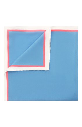 Мужской шелковый платок LANVIN голубого цвета, арт. 2803/HANDKERCHIEF | Фото 1 (Материал: Текстиль, Шелк)