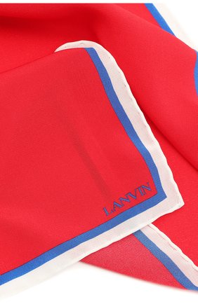 Мужской шелковый платок LANVIN красного цвета по цене 6795 руб., арт. 2803/HANDKERCHIEF | Фото 2 Мужской шелковый платок LANVIN красного цвета, арт. 2803/HANDKERCHIEF | Фото 2