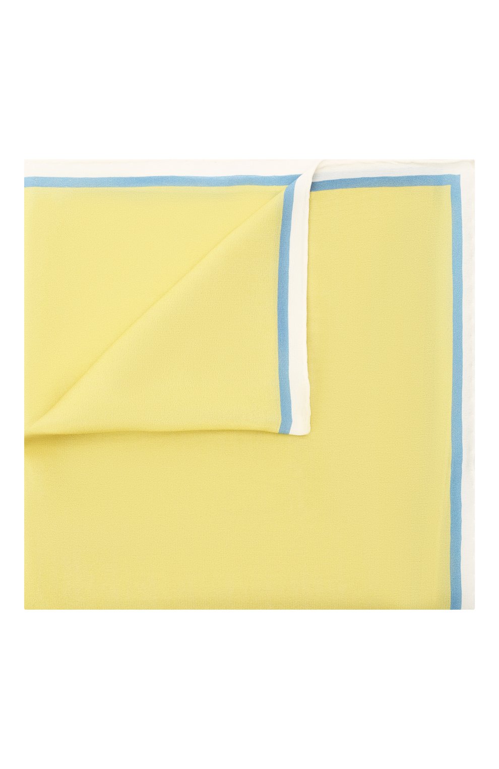 Мужской шелковый платок LANVIN желтого цвета, арт. 2803/HANDKERCHIEF | Фото 1