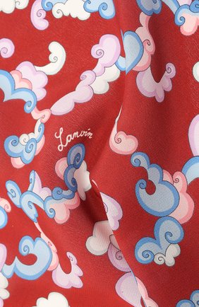 Мужской шелковый платок LANVIN бордового цвета по цене 6515 руб., арт. 2815/HANDKERCHIEF | Фото 2 Мужской шелковый платок LANVIN бордового цвета, арт. 2815/HANDKERCHIEF | Фото 2