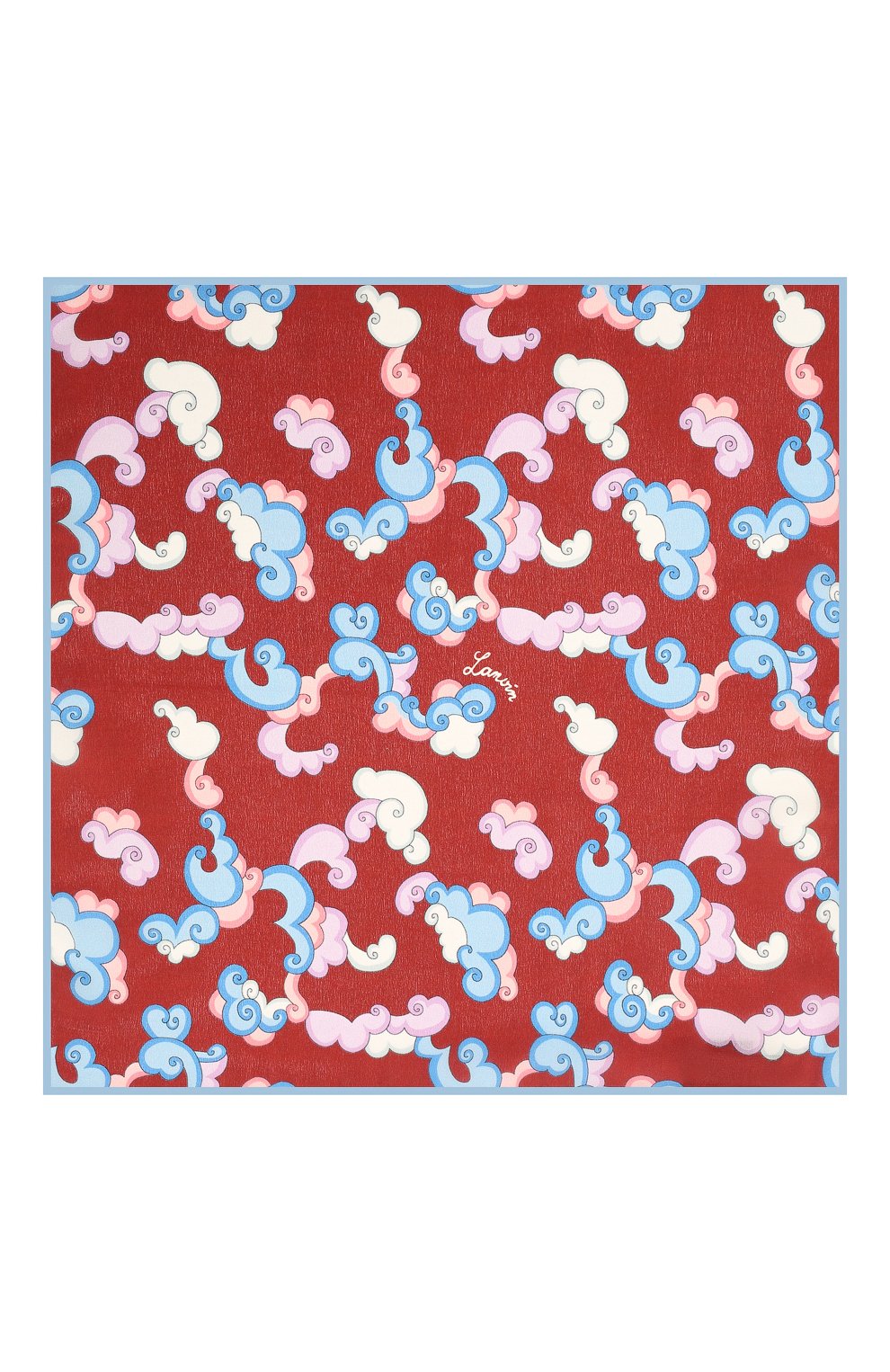 Мужской шелковый платок LANVIN бордового цвета по цене 6515 руб., арт. 2815/HANDKERCHIEF | Фото 3 Мужской шелковый платок LANVIN бордового цвета, арт. 2815/HANDKERCHIEF | Фото 3