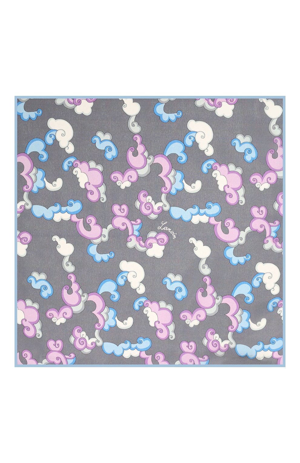 Мужской шелковый платок LANVIN серого цвета по цене 6515 руб., арт. 2815/HANDKERCHIEF | Фото 3 Мужской шелковый платок LANVIN серого цвета, арт. 2815/HANDKERCHIEF | Фото 3