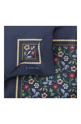 Мужской шелковый платок LANVIN темно-синего цвета по цене 6515 руб., арт. 2830/HANDKERCHIEF | Фото 1 Мужской шелковый платок LANVIN темно-синего цвета, арт. 2830/HANDKERCHIEF | Фото 1