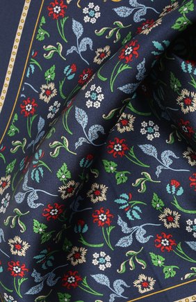 Мужской шелковый платок LANVIN темно-синего цвета по цене 6515 руб., арт. 2830/HANDKERCHIEF | Фото 2 Мужской шелковый платок LANVIN темно-синего цвета, арт. 2830/HANDKERCHIEF | Фото 2