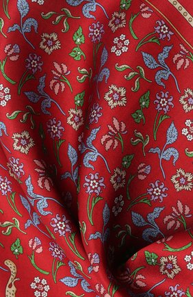 Мужской шелковый платок LANVIN красного цвета по цене 6515 руб., арт. 2830/HANDKERCHIEF | Фото 2 Мужской шелковый платок LANVIN красного цвета, арт. 2830/HANDKERCHIEF | Фото 2