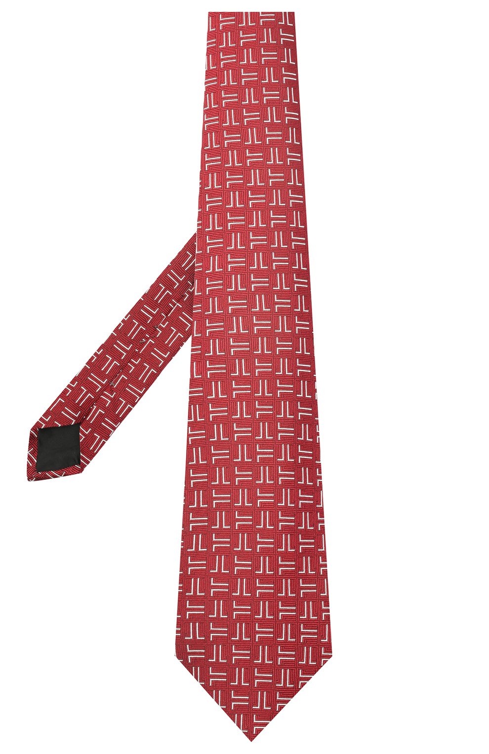 Мужской шелковый галстук LANVIN бордового цвета, арт. 2059/TIE | Фото 2 (Принт: С принтом; Материал: Текстиль, Шелк)