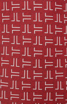 Мужской шелковый галстук LANVIN бордового цвета, арт. 2059/TIE | Фото 3 (Принт: С принтом; Материал: Текстиль, Шелк)