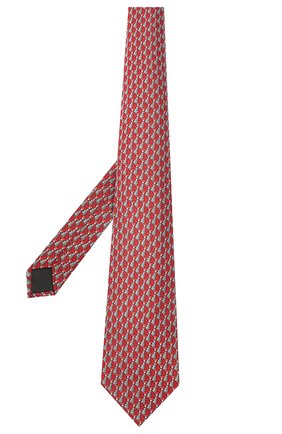 Мужской шелковый галстук LANVIN красного цвета, арт. 2065/TIE | Фото 2 (Материал: Текстиль, Шелк; Принт: С принтом)