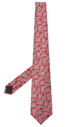 Мужской шелковый галстук LANVIN красного цвета, арт. 2089/TIE | Фото 2 (Материал: Текстиль, Шелк; Принт: С принтом)