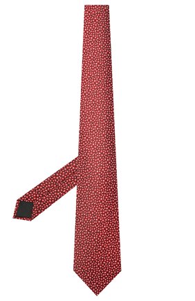 Мужской шелковый галстук LANVIN красного цвета, арт. 2230/TIE | Фото 2 (Материал: Текстиль, Шелк; Принт: С принтом)