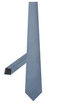 Мужской шелковый галстук LANVIN голубого цвета по цене 9950 руб., арт. 2239/TIE | Фото 2 Мужской шелковый галстук LANVIN голубого цвета, арт. 2239/TIE | Фото 2