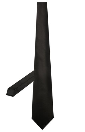 Мужской шелковый галстук LANVIN черного цвета по цене 9950 руб., арт. 2242/TIE | Фото 2 Мужской шелковый галстук LANVIN черного цвета, арт. 2242/TIE | Фото 2