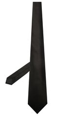 Мужской шелковый галстук LANVIN черного цвета, арт. 2242/TIE | Фото 2 (Материал: Текстиль, Шелк; Принт: Без принта)