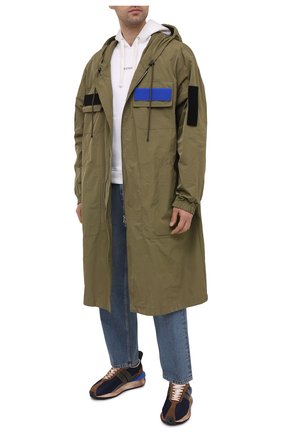 Мужские комбинированные кроссовки LANVIN темно-синего цвета по цене 43200 руб., арт. FM-SKBRUN-NYL1-P21 | Фото 2 Мужские комбинированные кроссовки LANVIN темно-синего цвета, арт. FM-SKBRUN-NYL1-P21 | Фото 2