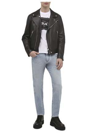Мужские джинсы DOLCE & GABBANA голубого цвета по цене 56750 руб., арт. GY07CD/G8D04 | Фото 2 Мужские джинсы DOLCE & GABBANA голубого цвета, арт. GY07CD/G8D04 | Фото 2
