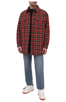 Мужские кожаные кеды out of office OFF-WHITE белого цвета по цене 33950 руб., арт. 0MIA189R21LEA0030120 | Фото 2 Мужские кожаные кеды out of office OFF-WHITE белого цвета, арт. 0MIA189R21LEA0030120 | Фото 2
